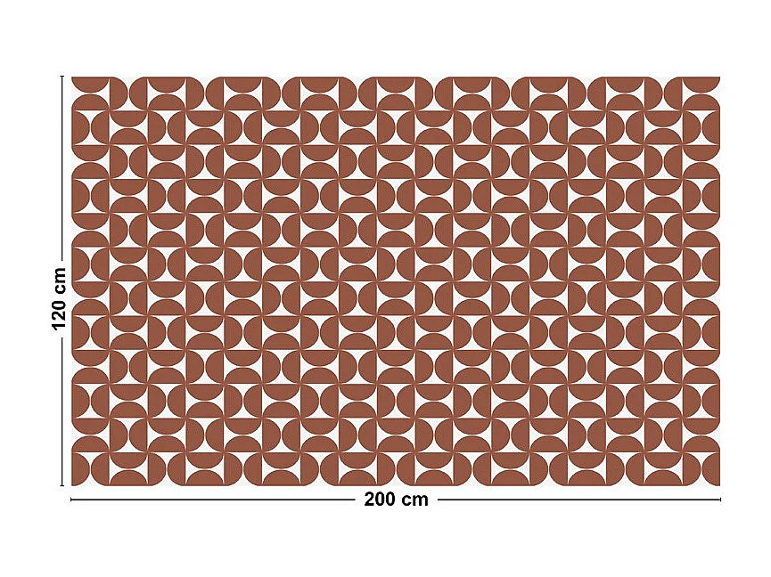 Tapis antidérapant - Equilibre - vinyle - int./ext. - Ocre - 120x200cm