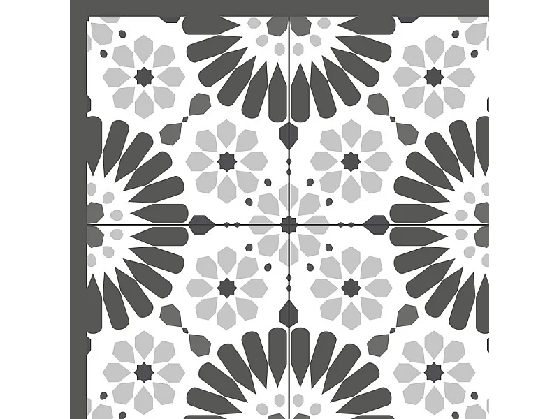 Tapis antidérapant - Marsiho - vinyle - int./ext. - Gris - 50x120cm