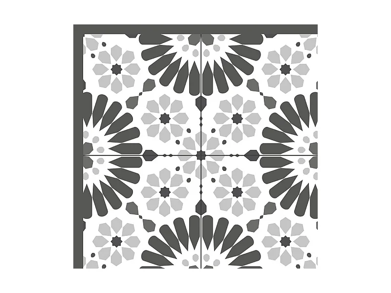 Tapis antidérapant - Marsiho - vinyle - int./ext. - Gris - 50x200cm