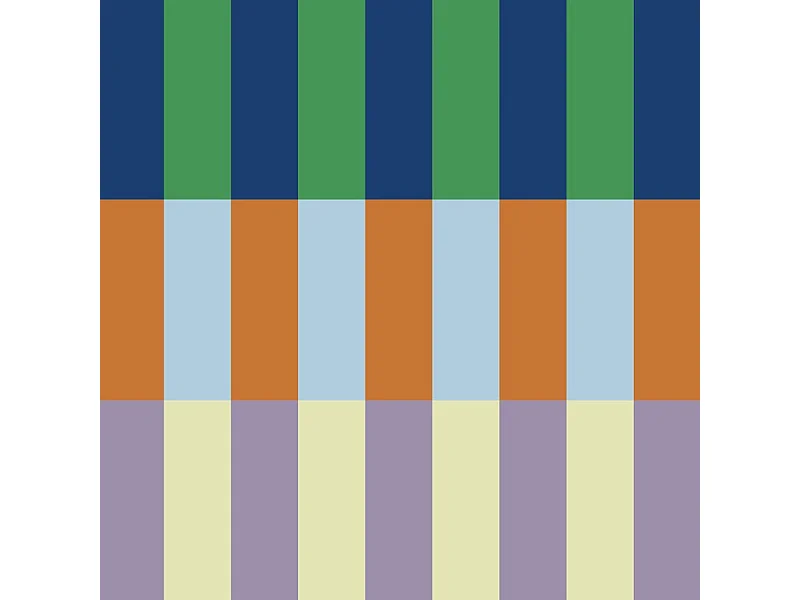 Tapis antidérapant - Rythmo - vinyle - int./ext. - Bleu - 120x200cm