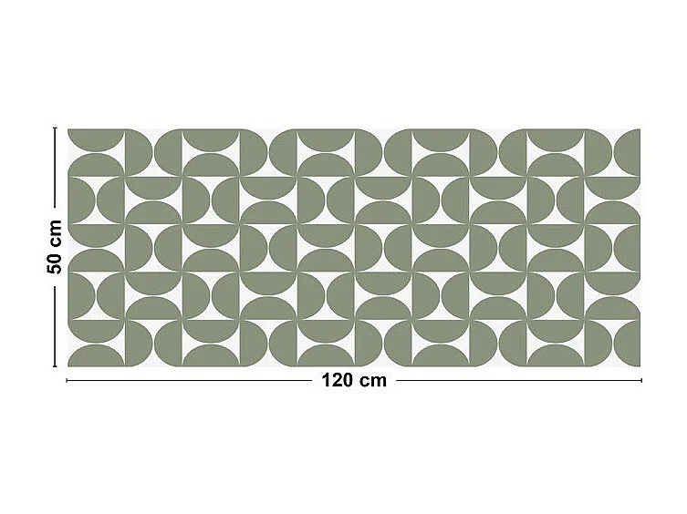 Tapis antidérapant - Equilibre - vinyle - int./ext. - Vert - 50x120cm