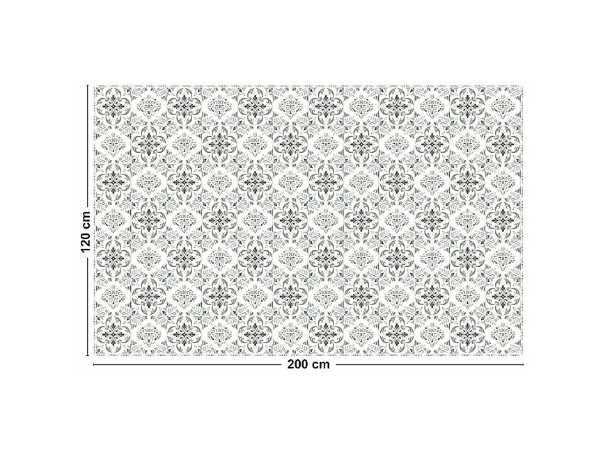 Tapis antidérapant - Agathe - vinyle - int./ext. - Multicolore - 120x200cm