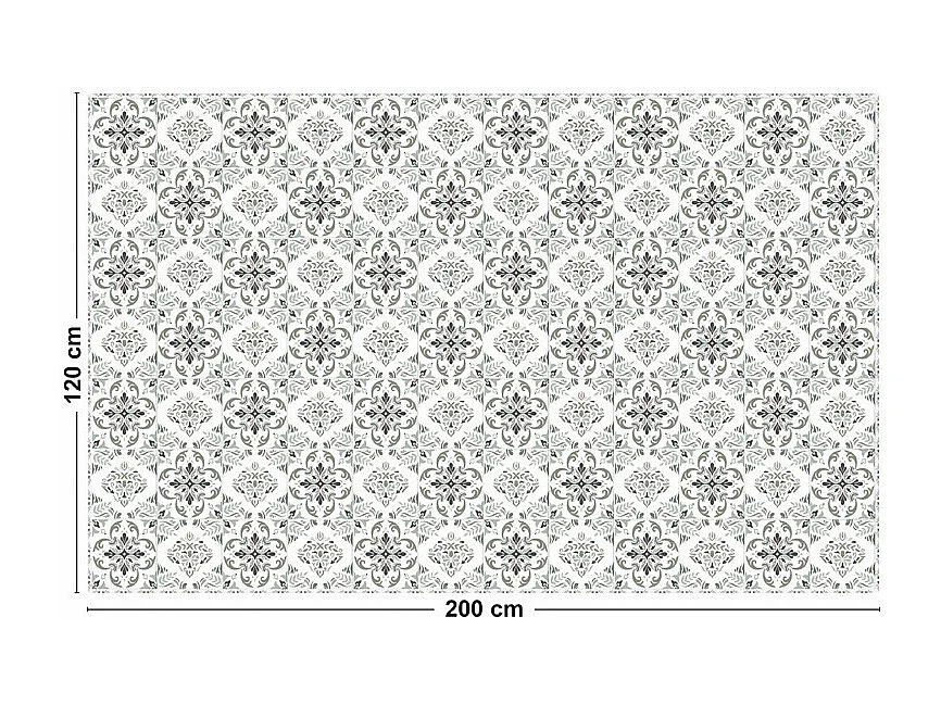 Tapis antidérapant - Agathe - vinyle - int./ext. - Multicolore - 120x200cm
