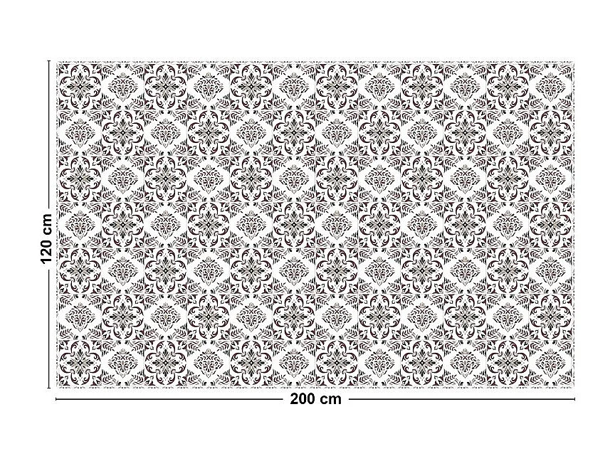 Tapis antidérapant - Agathe - vinyle - int./ext. - Multicolore - 120x200cm