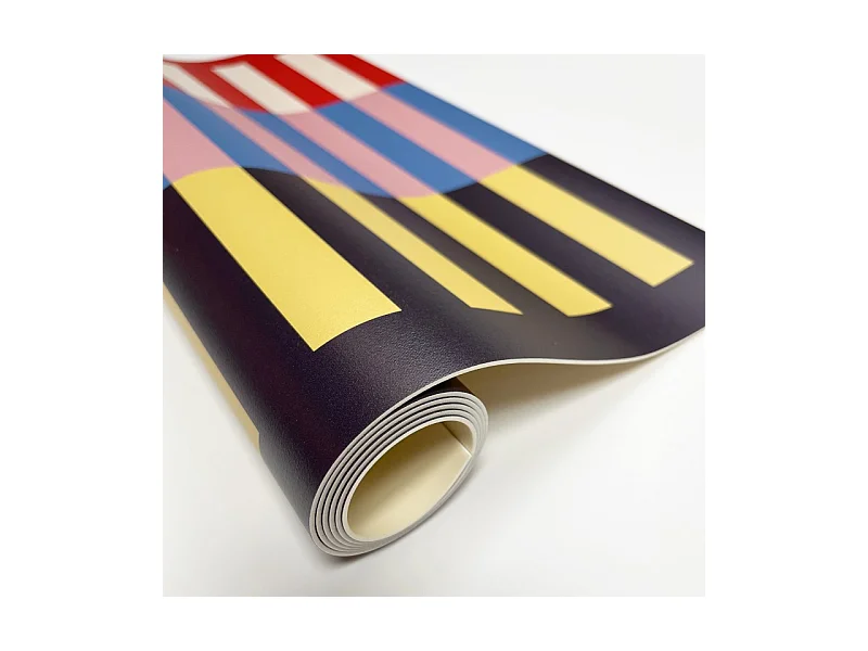 Tapis antidérapant - Rythmo - vinyle - int./ext. - Rouge - 120x200cm