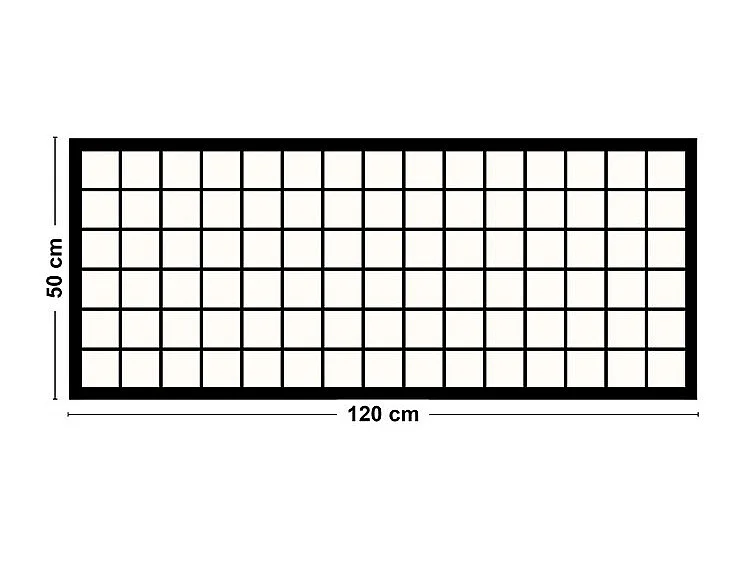 Tapis antidérapant - Brest - vinyle - int./ext. - Noir - 50x120cm