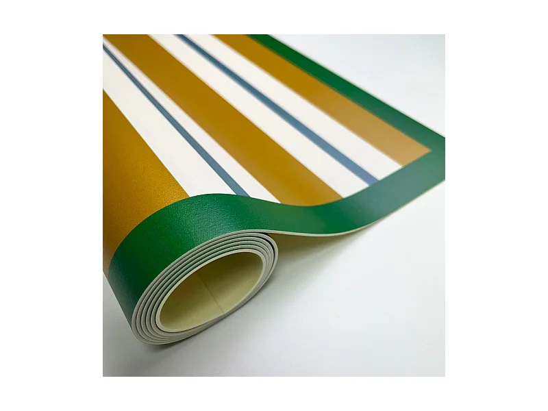 Tapis antidérapant - Corfou - vinyle - int./ext. - Orange - 50x200cm