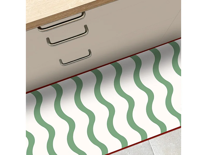 Tapis antidérapant - Rivela - vinyle - int./ext. - Vert - 50x200cm