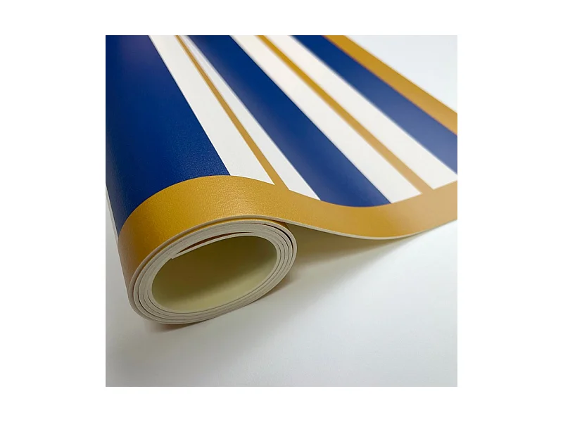 Tapis antidérapant - Bari - vinyle - int./ext. - Bleu - 120x200cm