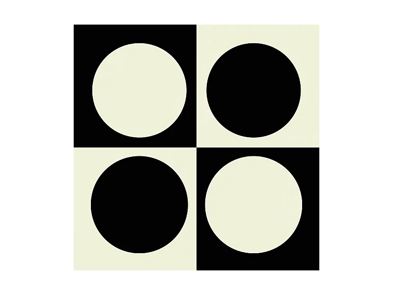 Tapis antidérapant - Pop - vinyle - int./ext. - Noir - 120x200cm