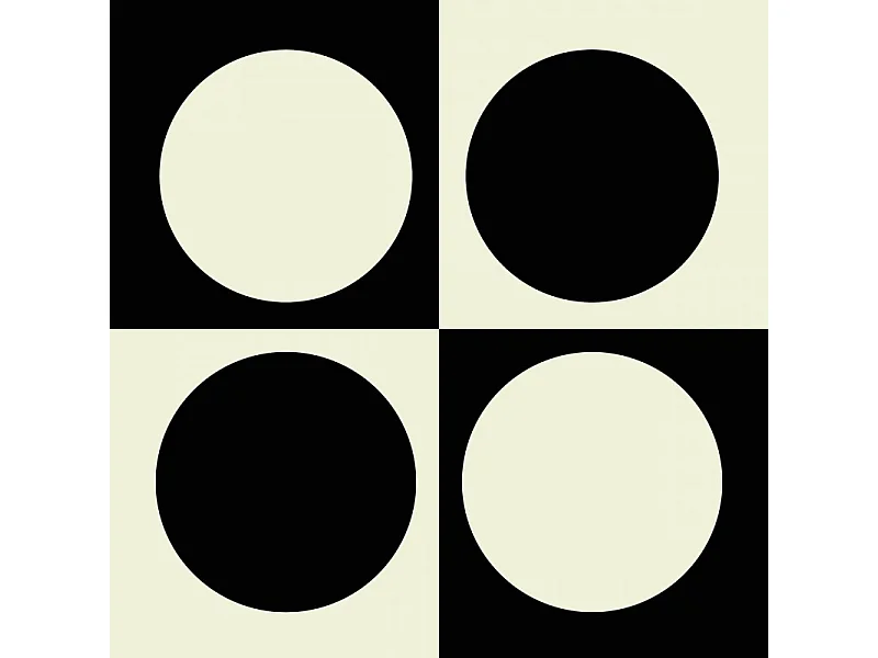 Tapis antidérapant - Pop - vinyle - int./ext. - Noir - 120x200cm