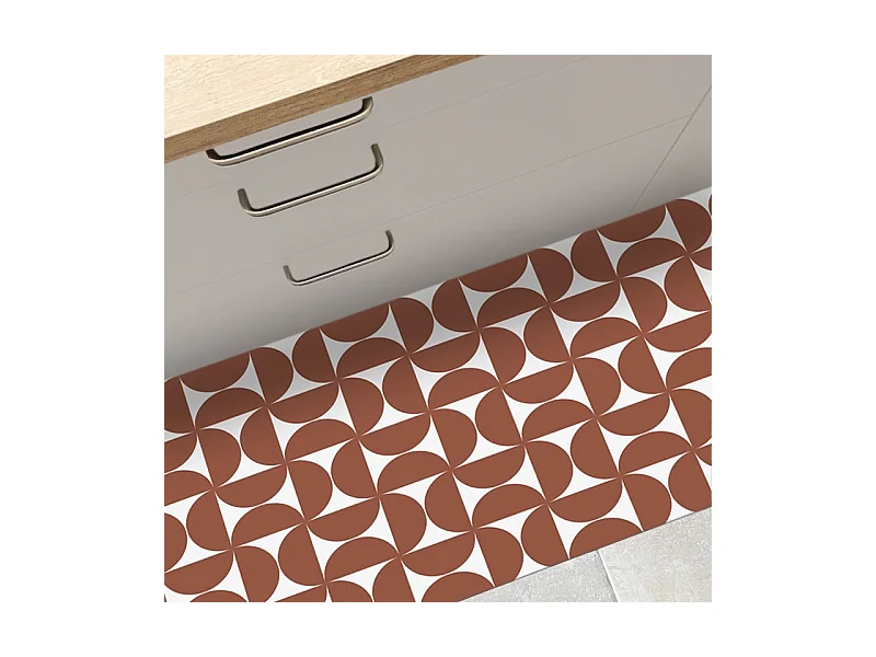 Tapis antidérapant - Equilibre - vinyle - int./ext. - Ocre - 50x120cm