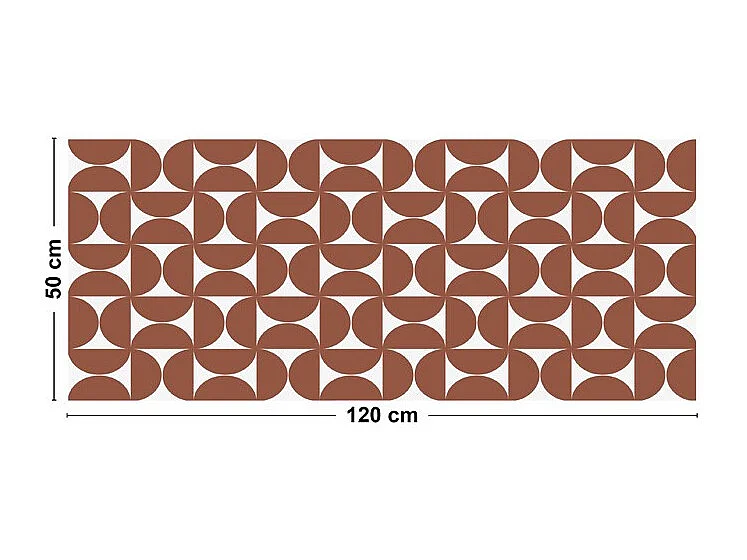 Tapis antidérapant - Equilibre - vinyle - int./ext. - Ocre - 50x120cm