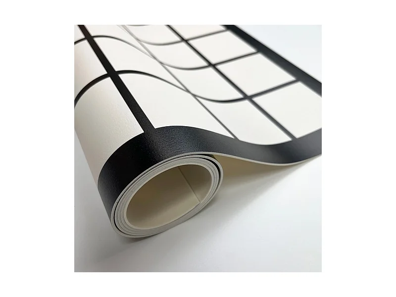 Tapis antidérapant - Brest - vinyle - int./ext. - Noir - 120x200cm