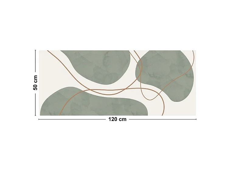 Tapis antidérapant - Organique - vinyle - int./ext. - Vert - 50x200cm