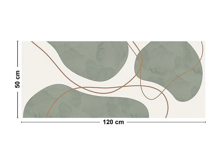 Tapis antidérapant - Organique - vinyle - int./ext. - Vert - 50x200cm