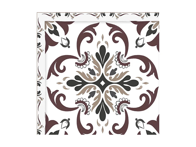 Tapis antidérapant - Agathe - vinyle - int./ext. - Multicolore - 50x200cm