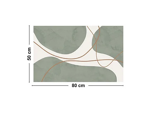 Tapis antidérapant - Organique - vinyle - int./ext. - Vert - 120x200cm