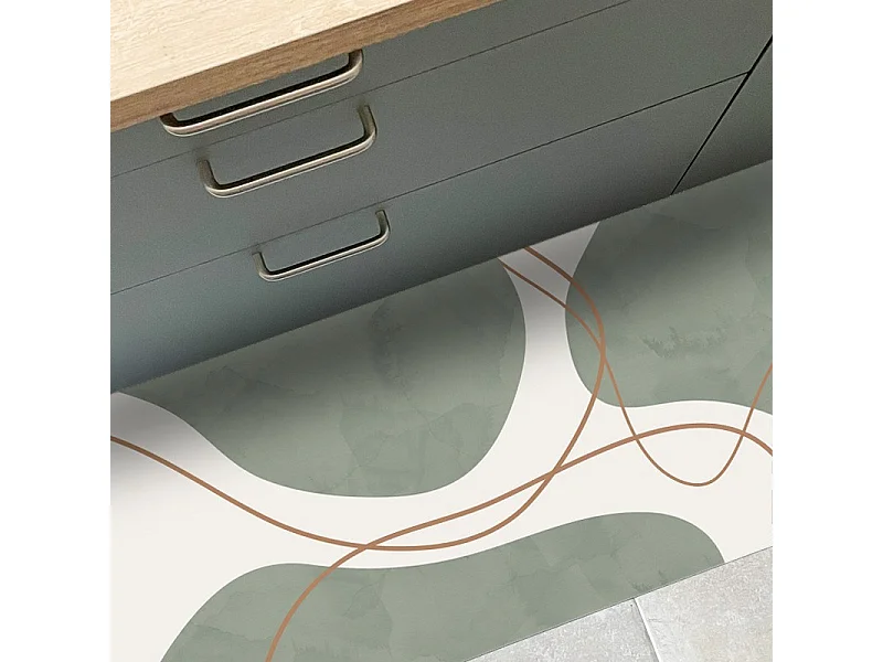 Tapis antidérapant - Organique - vinyle - int./ext. - Vert - 120x200cm