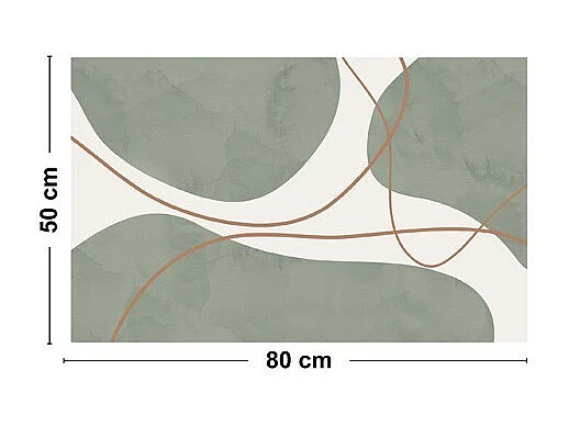 Tapis antidérapant - Organique - vinyle - int./ext. - Vert - 120x200cm