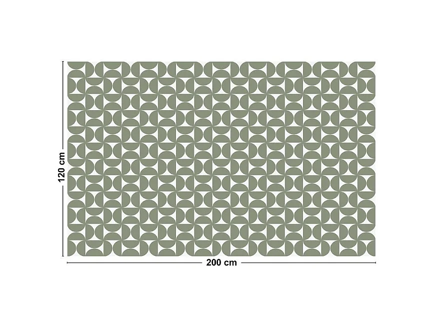 Tapis antidérapant - Equilibre - vinyle - int./ext. - Vert - 120x200cm