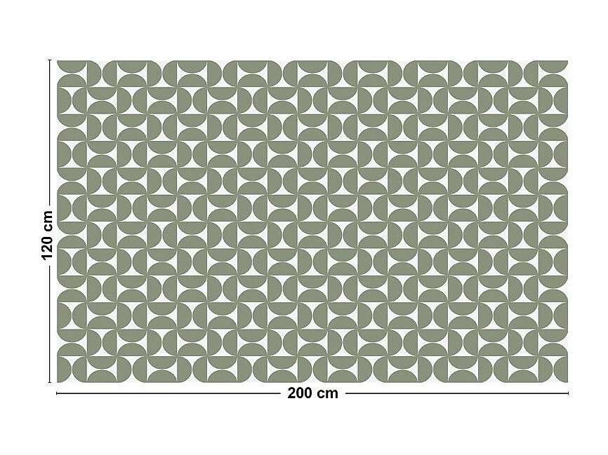 Tapis antidérapant - Equilibre - vinyle - int./ext. - Vert - 120x200cm