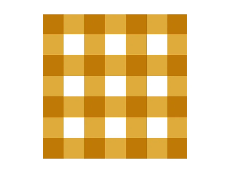 Tapis antidérapant - Vichy - vinyle - int./ext. - Orange - 50x200cm