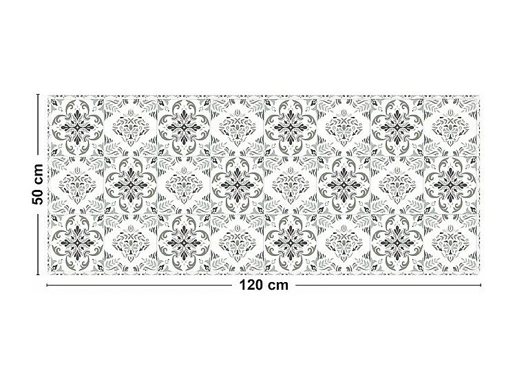 Tapis antidérapant - Agathe - vinyle - int./ext. - Multicolore - 50x120cm