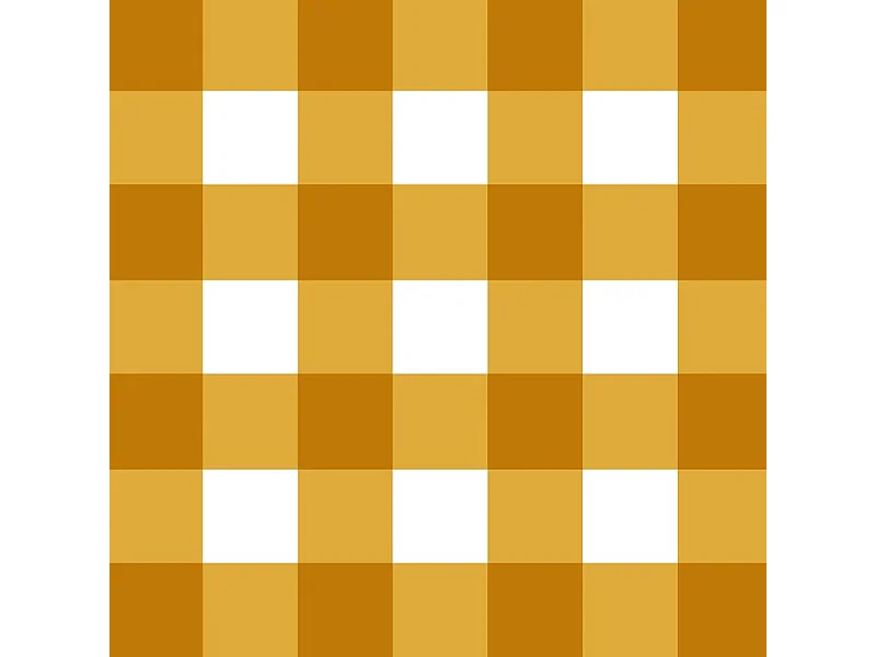 Tapis antidérapant - Vichy - vinyle - int./ext. - Orange - 120x200cm