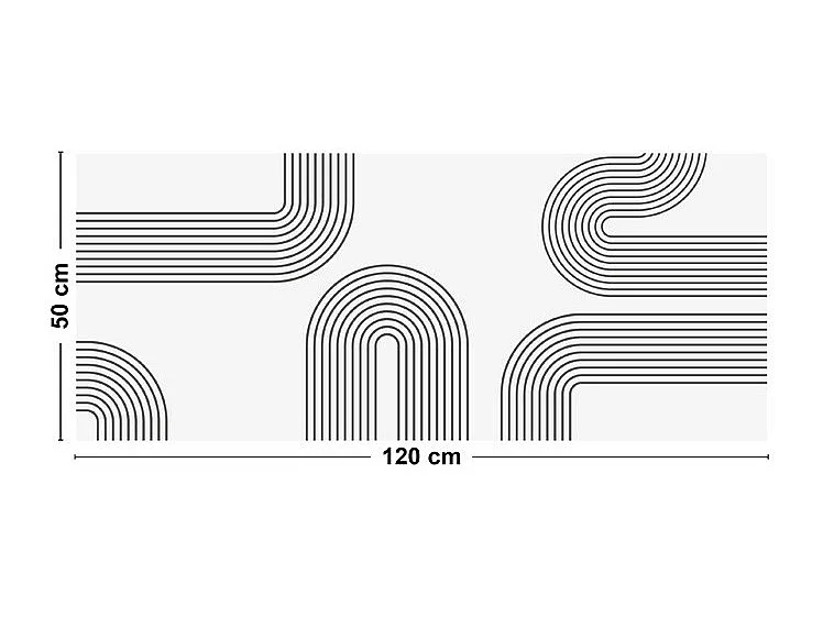 Tapis antidérapant - Forgeo - vinyle - int./ext. - Multicolore - 50x120cm