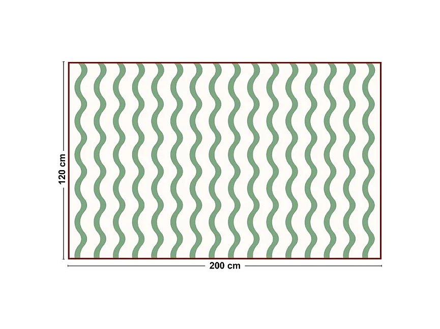 Tapis antidérapant - Rivela - vinyle - int./ext. - Vert - 120x200cm