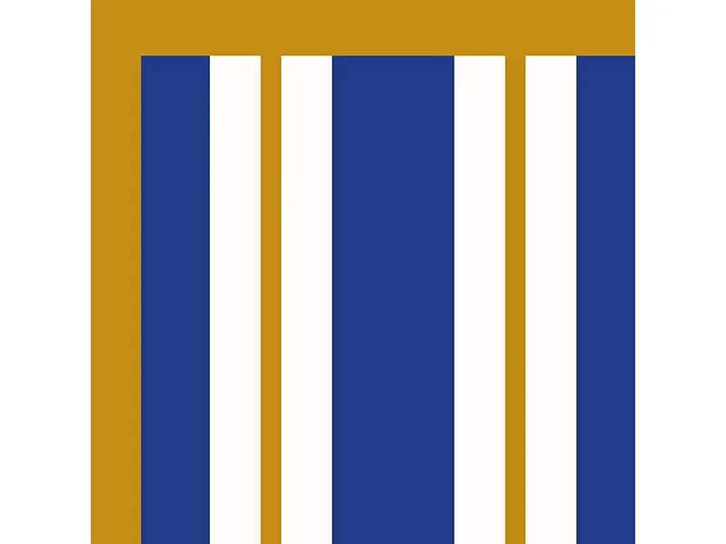 Tapis antidérapant - Bari - vinyle - int./ext. - Bleu - 50x120cm