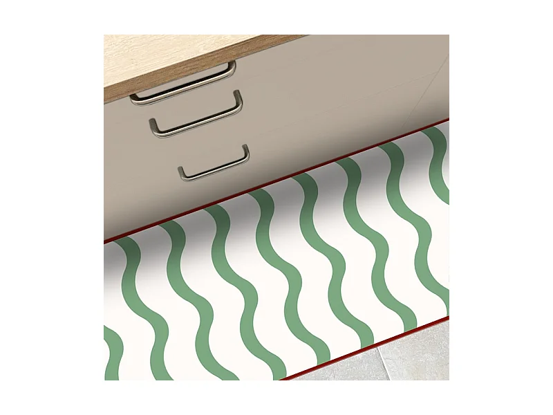 Tapis antidérapant - Rivela - vinyle - int./ext. - Vert - 50x120cm