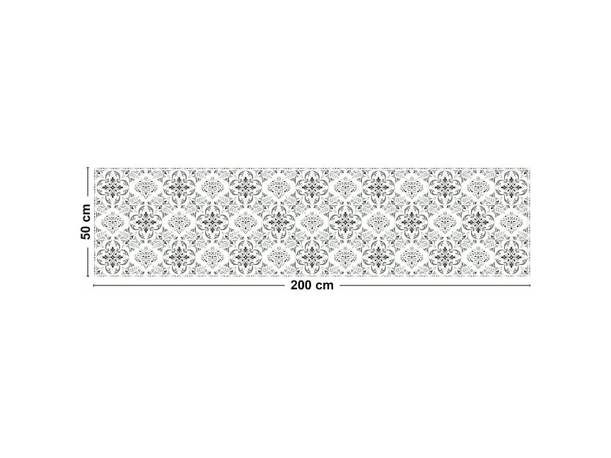 Tapis antidérapant - Agathe - vinyle - int./ext. - Multicolore - 50x200cm