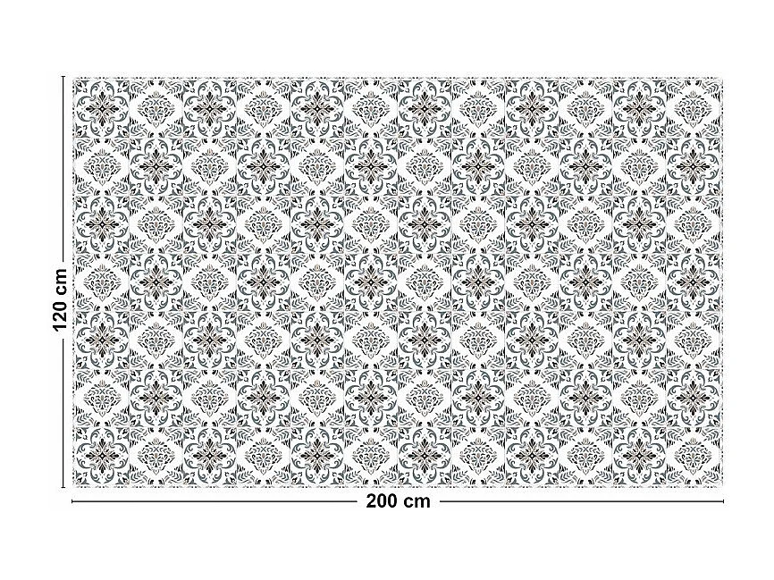 Tapis antidérapant - Agathe - vinyle - int./ext. - Multicolore - 120x200cm