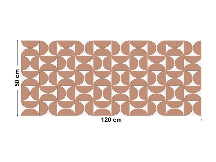 Tapis antidérapant - Equilibre - vinyle - int./ext. - Terracotta - 50x120cm