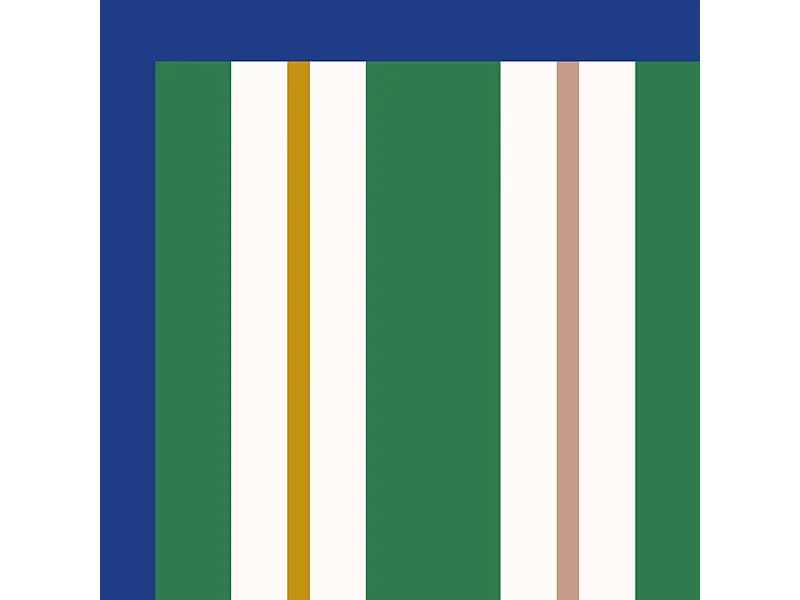 Tapis antidérapant - Aveiro - vinyle - int./ext. - Vert - 50x200cm