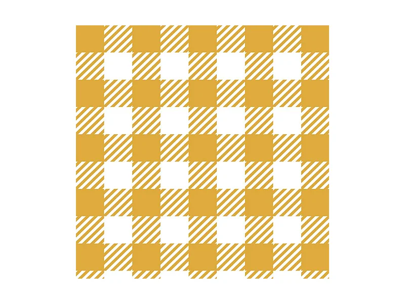 Crédence cuisine adhésive en aluminium motif vichy orange 240x45 cm (en 2 bandeaux)