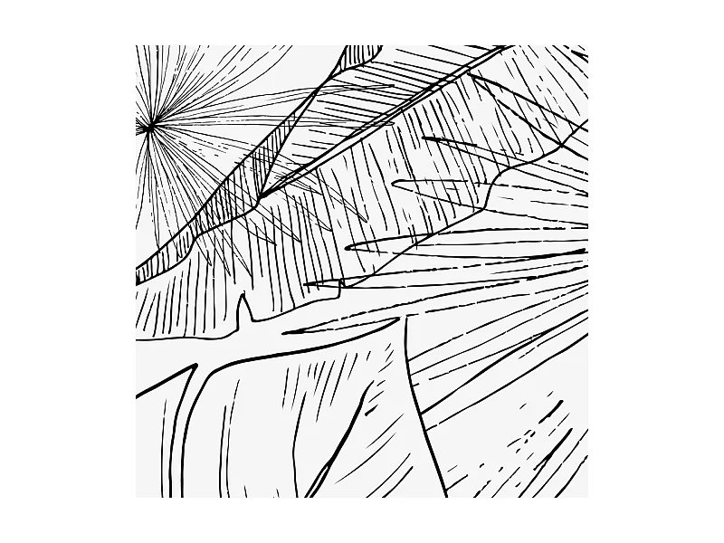 Crédence cuisine adhésive en aluminium floral noir 240x45 cm (en 2 bandeaux)