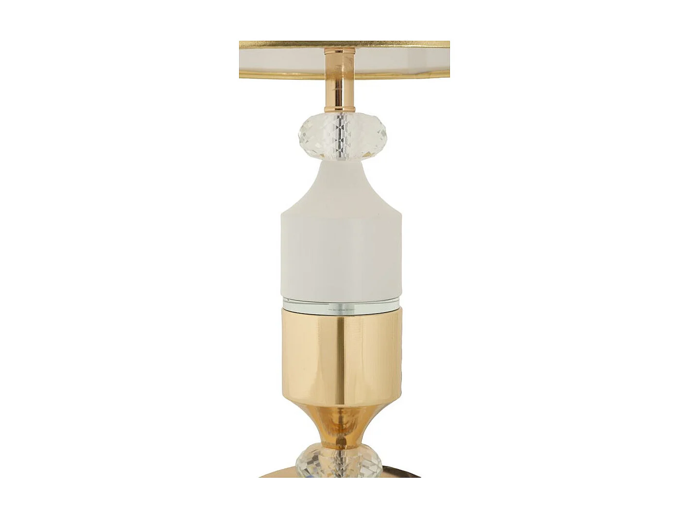 Lampe à Poser "Gipsy" 52cm Or & Blanc