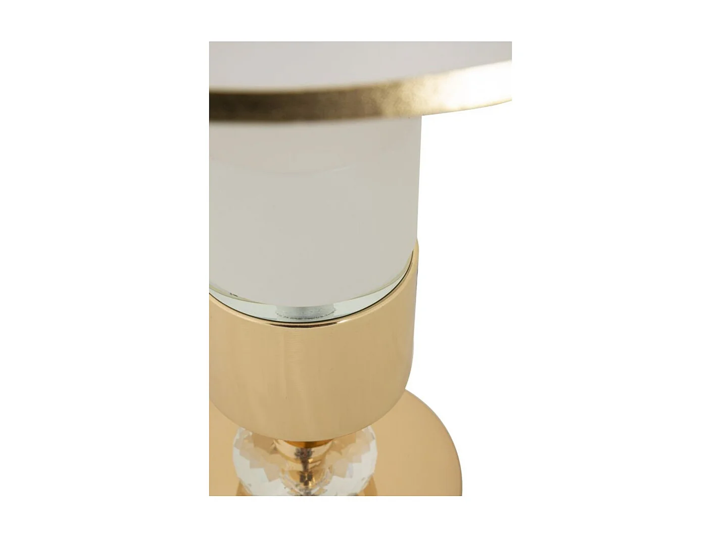 Lampe à Poser "Gipsy" 52cm Or & Blanc
