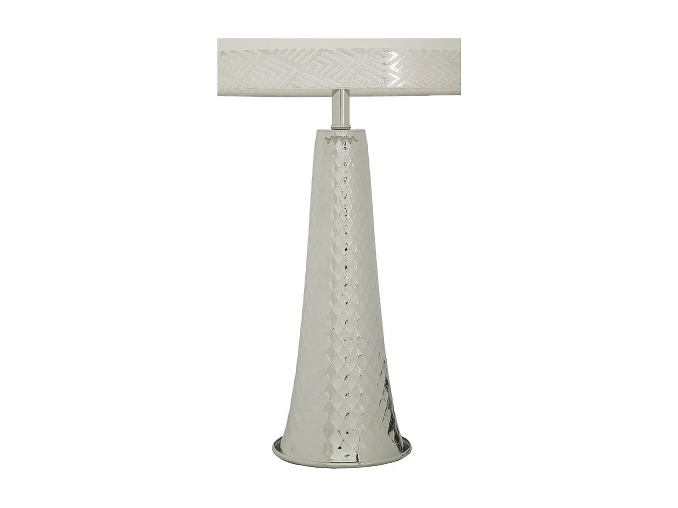 Lampe à Poser Design "Tower" 54cm Argent