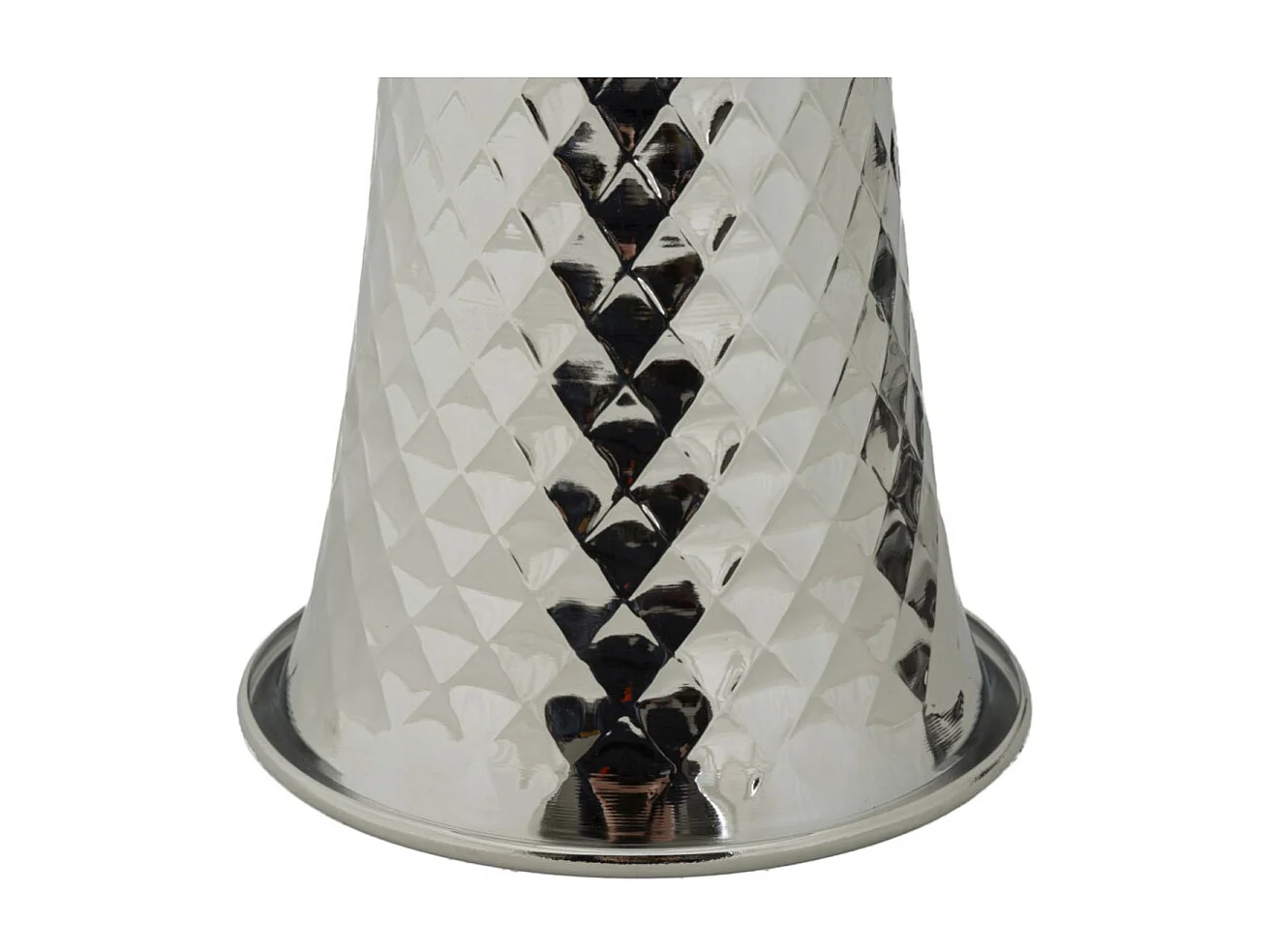 Lampe à Poser Design "Tower" 54cm Argent