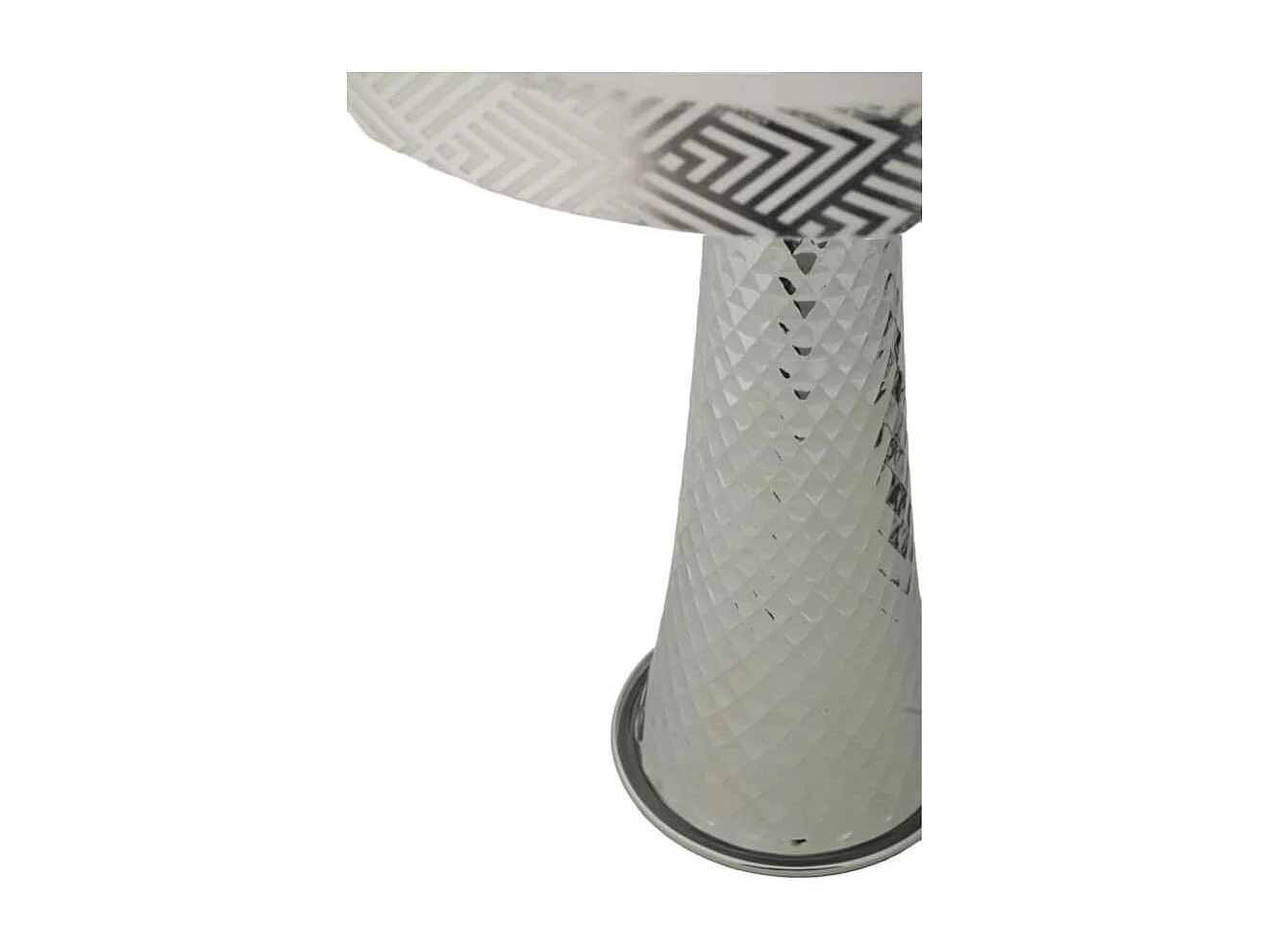 Lampe à Poser Design "Tower" 54cm Argent