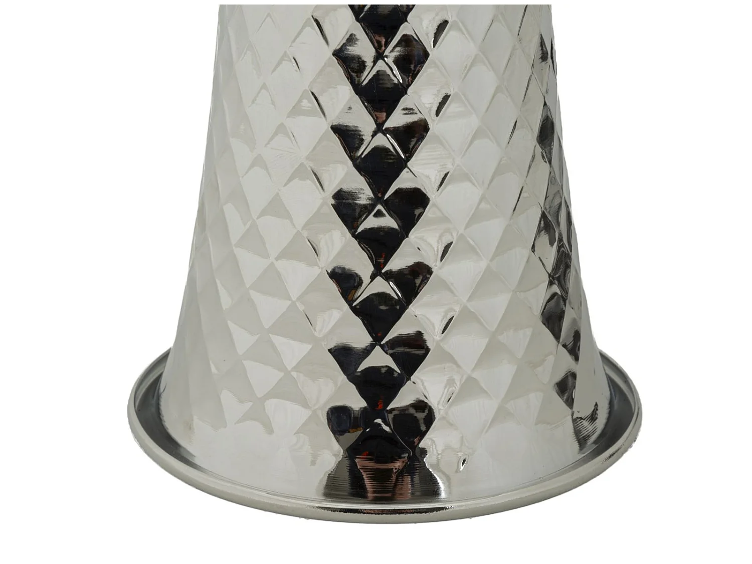 Lampe à Poser Design "Tower" 54cm Argent