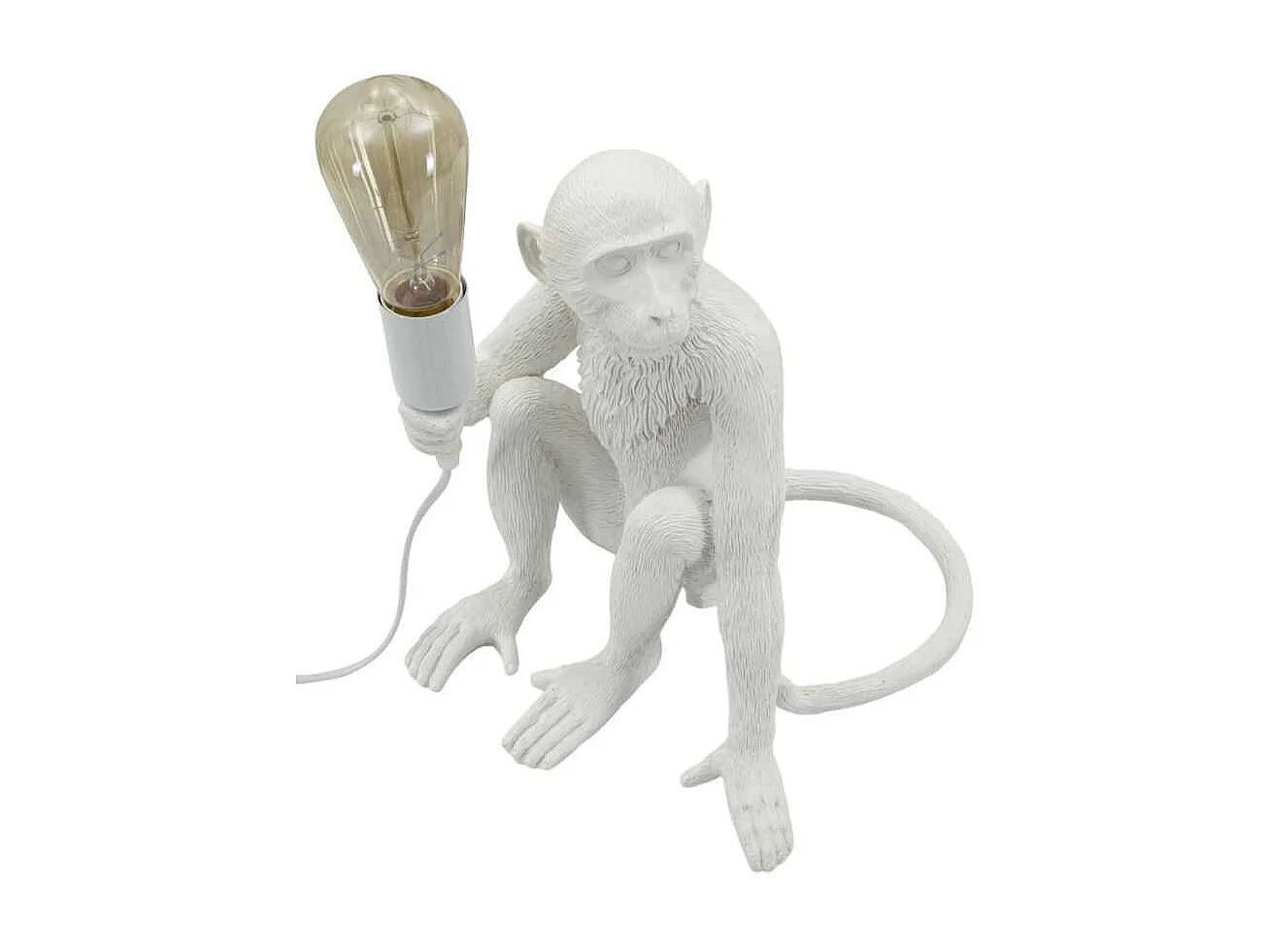 Lampe à poser en polyrésine Monkey 33 x 33 x 32 cm