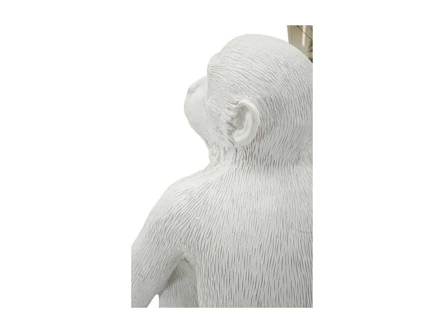 Lampe à Poser Design "Monkey" 33cm Blanc