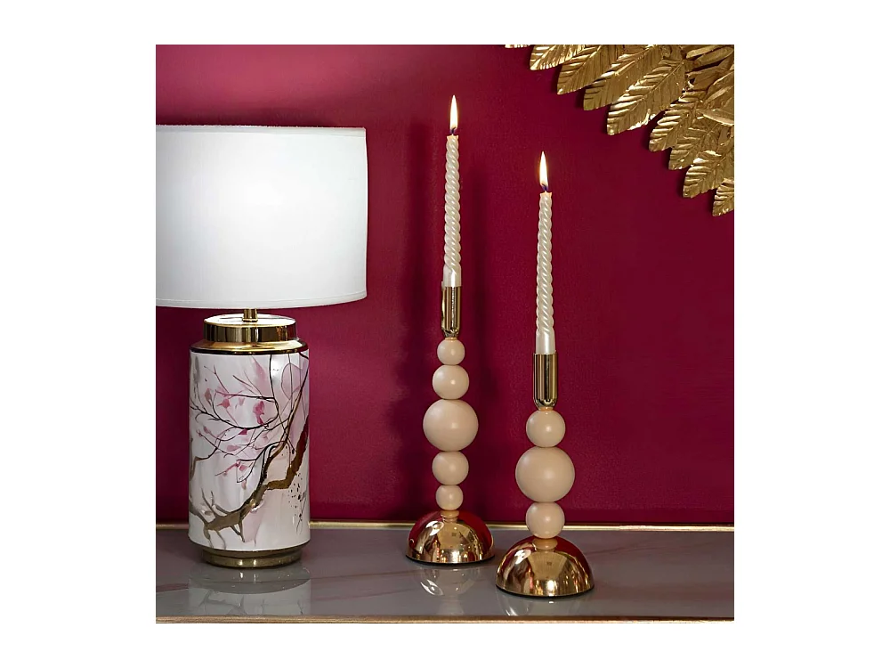 Bougeoir en métal Holder (Lot de 2)