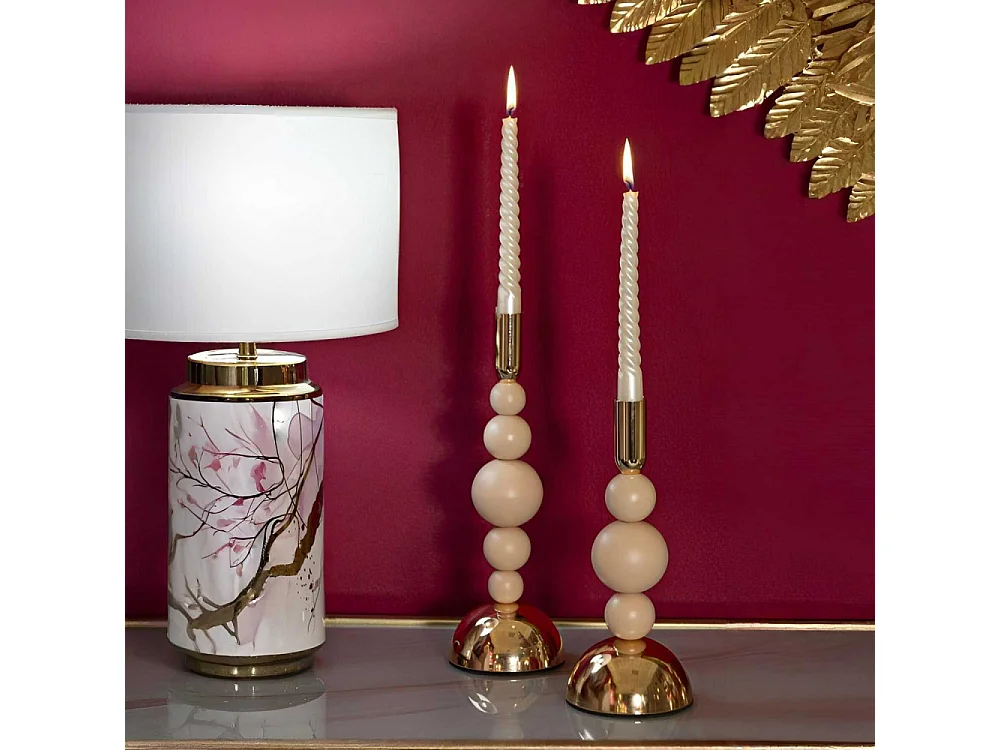 Bougeoir en métal Holder (Lot de 2)