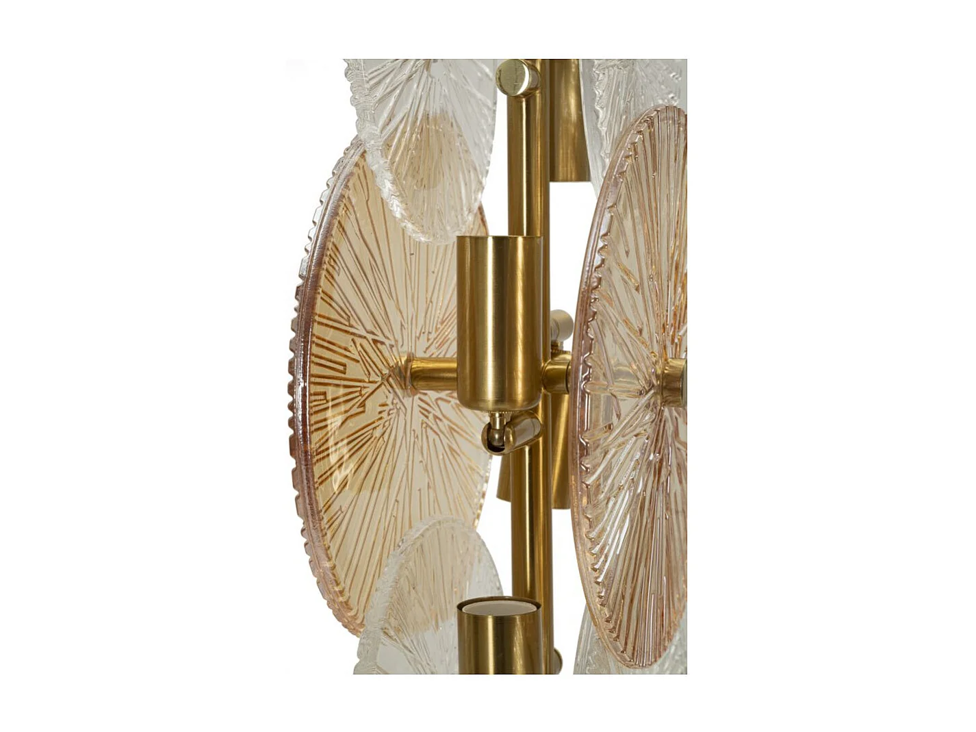 Lampe à Poser "Osaka" 66cm Or & Transparent